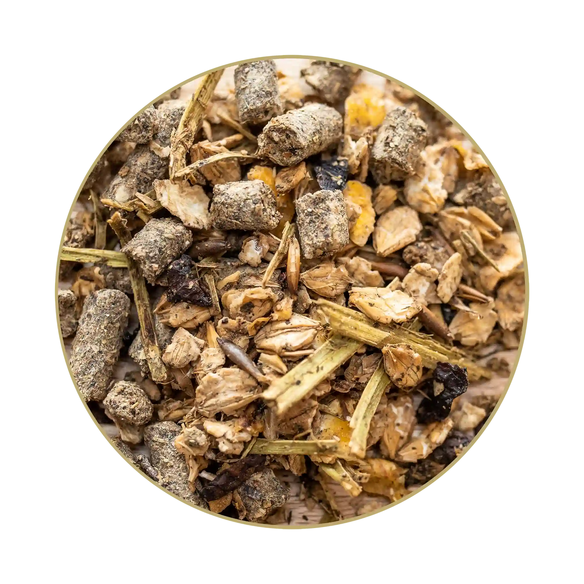 Abbildug Futterhaufen Hesta Mix Müslie