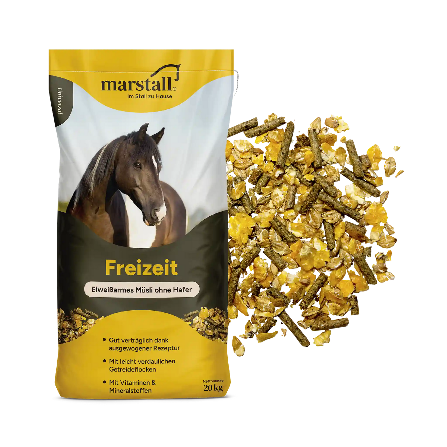 marstall Freizeit Müsli für Freizeitpferde im 20 kg Sack für eine ausgewogene tägliche Fütterung
