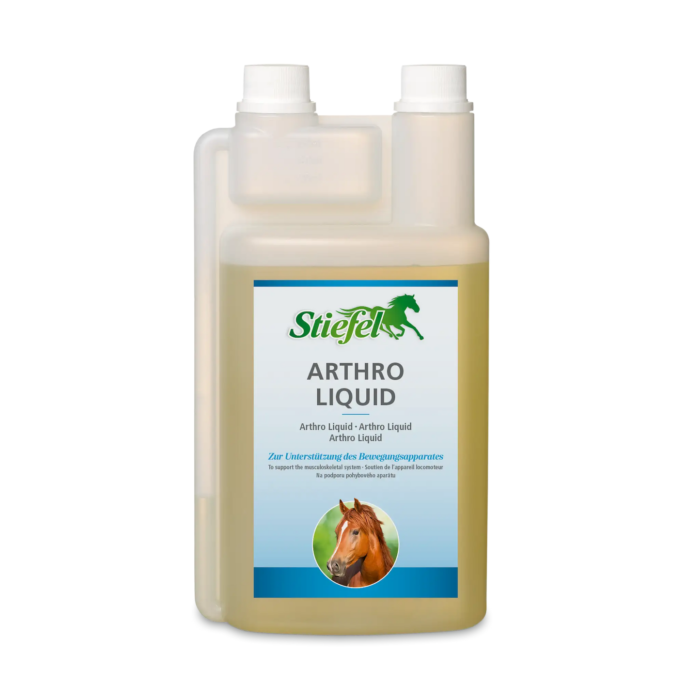 Stiefel Arthro Liquid für Pferde mit Teufelskralle und Artischocke in flüssiger Form