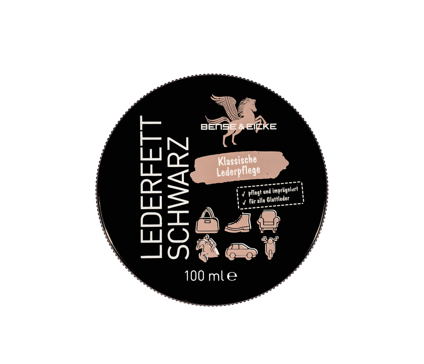 Bense & Eicke Lederfett schwarz