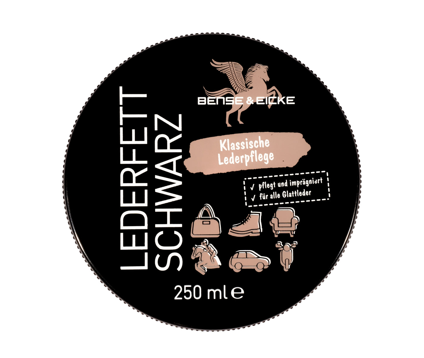 Bense & Eicke Lederfett schwarz