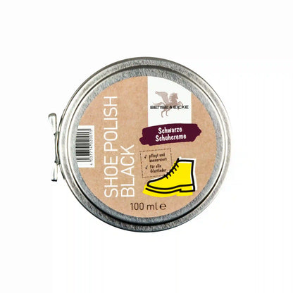 Bense & Eicke Shoe Polish black als schwarze Schuhpflege für Glattleder im Produktbild