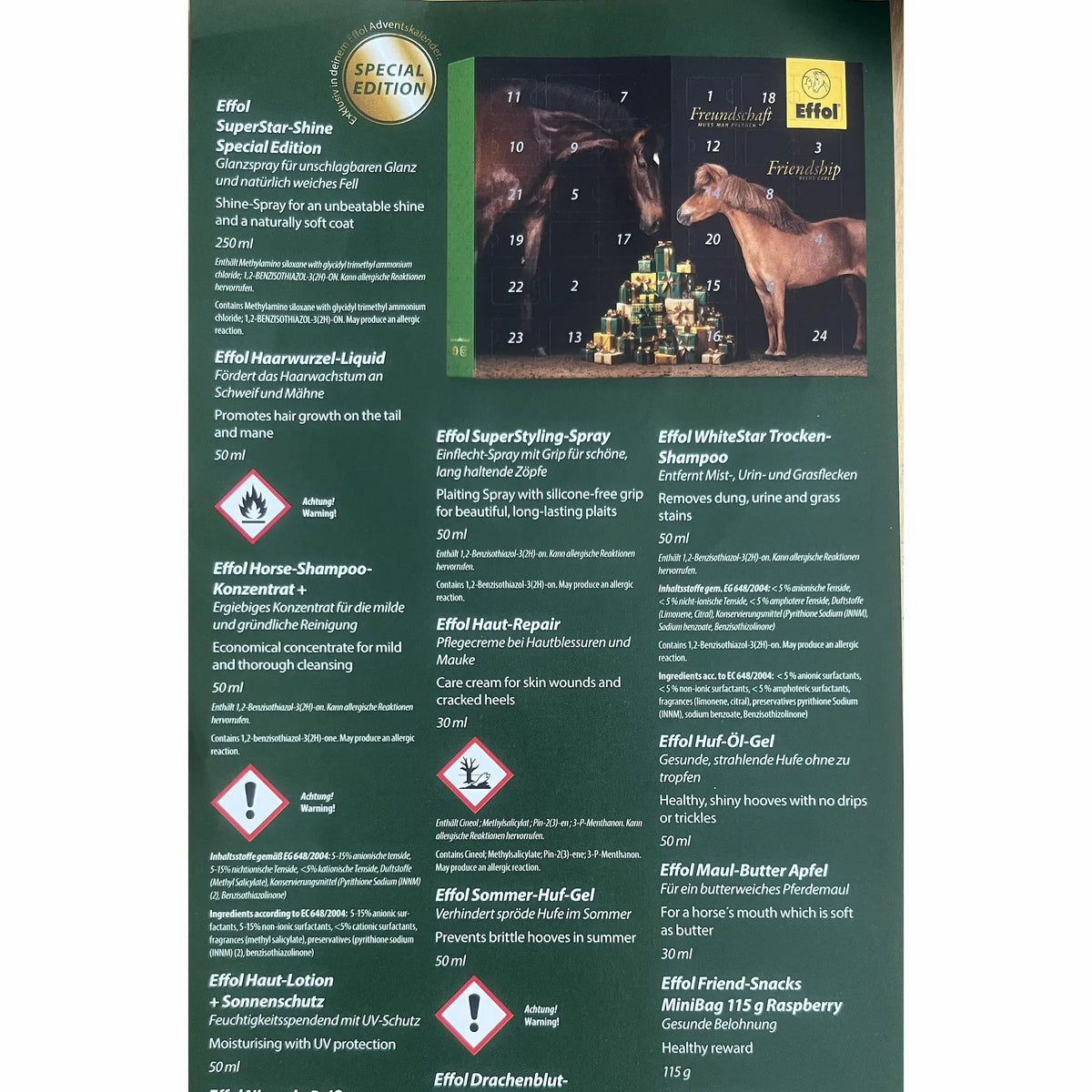 Effol Adventskalender 2026 – Inhalt und Produktinformationen Teil 1