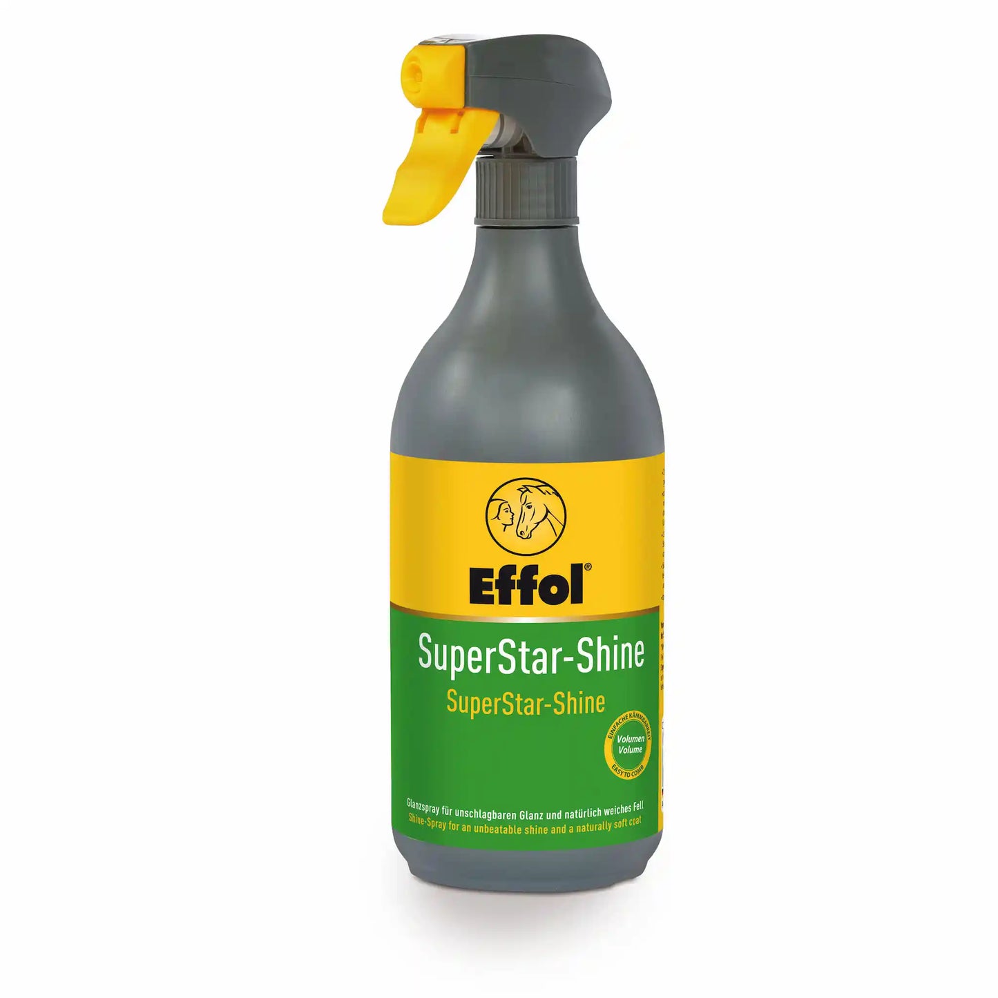 Effol SuperStar-Shine Glanzspray für Pferde sorgt für glänzende Mähne und Schweif und erleichtert das Kämmen