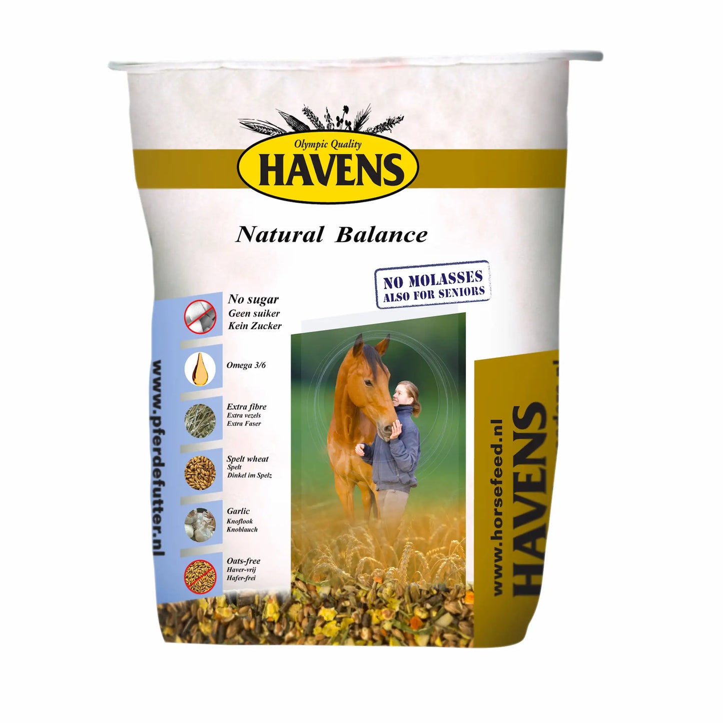 Havens Natural Balance haferfreies Pferdemüsli für eine zuckerarme und strukturreiche Fütterung