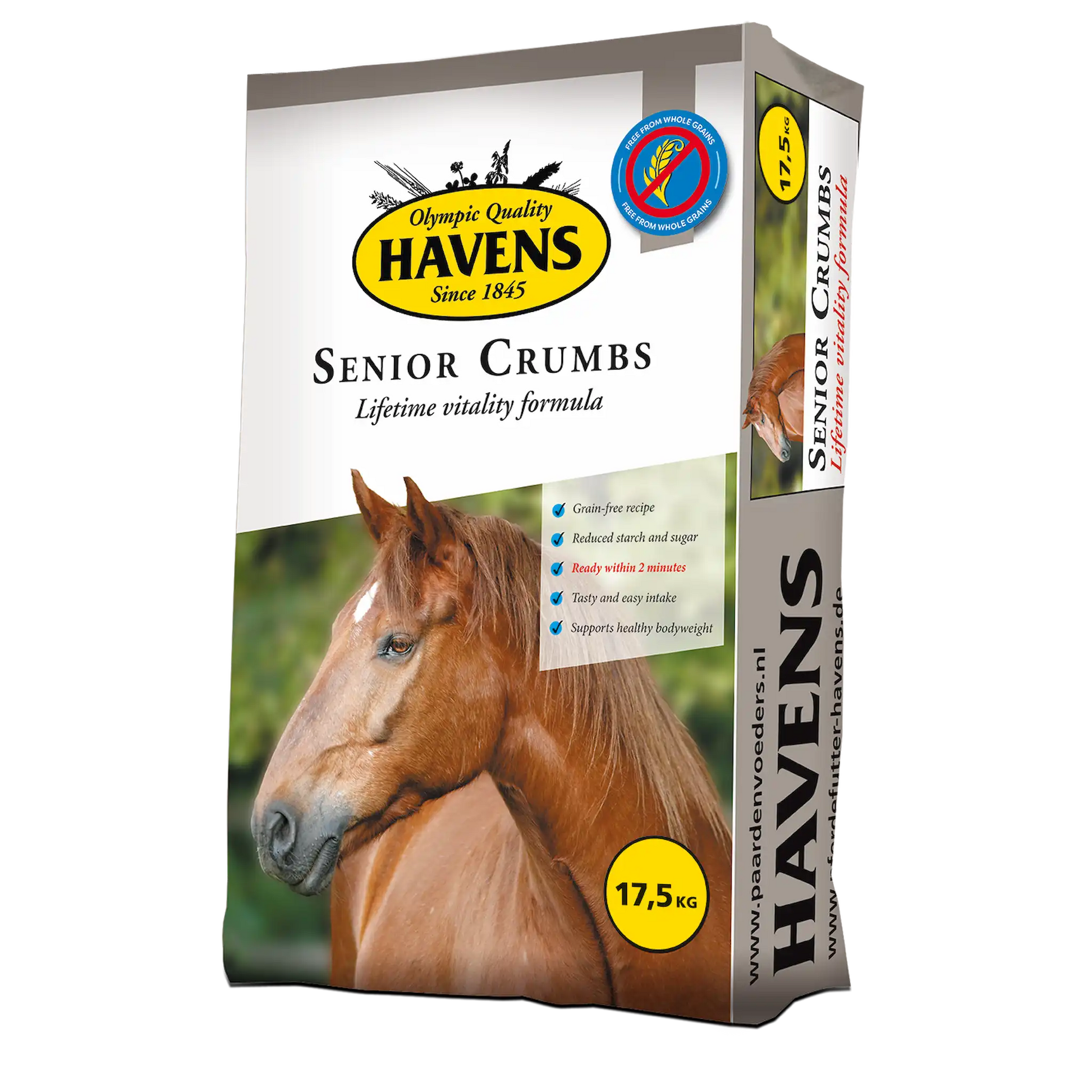 Havens Senior Crumbs Seniorfutter für ältere Pferde mit leicht einweichbaren Pellets