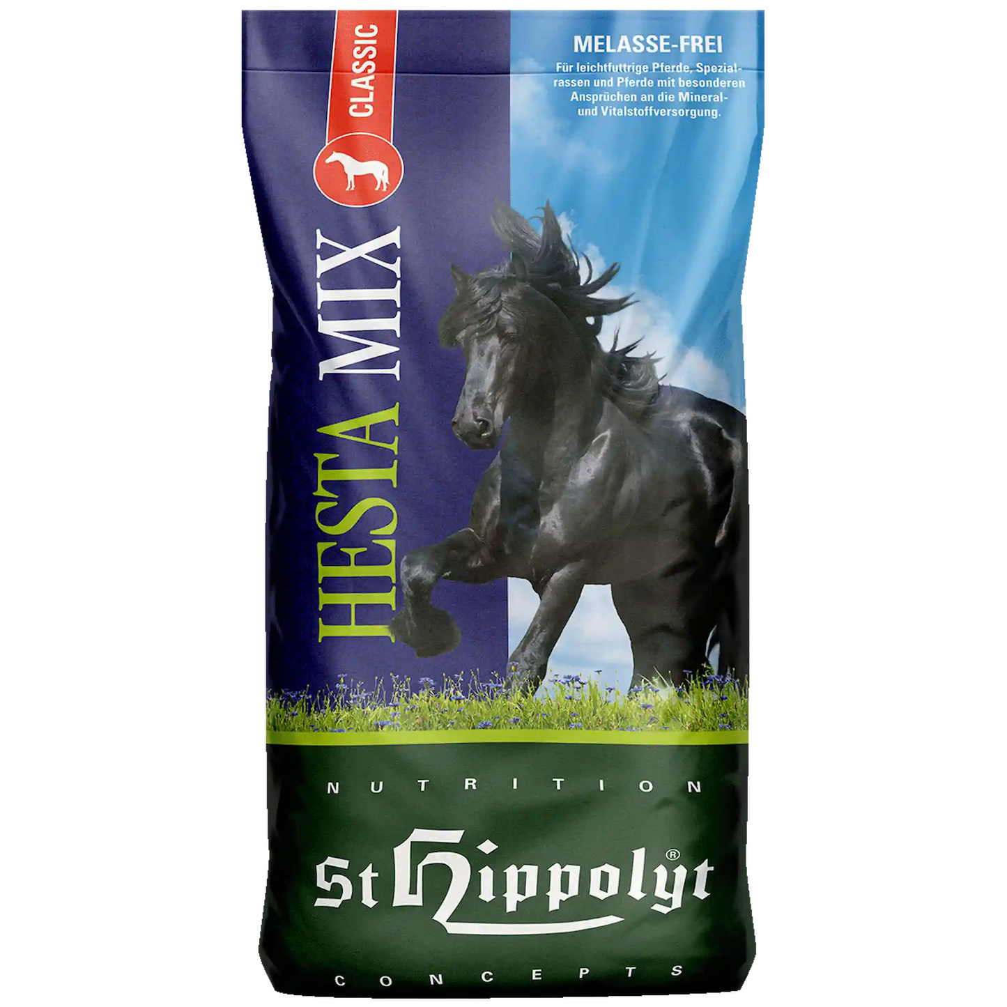 Hesta Mix Classic Pellets Pferdefutter für leichtfuttrige Pferde mit konzentrierten Nährstoffen