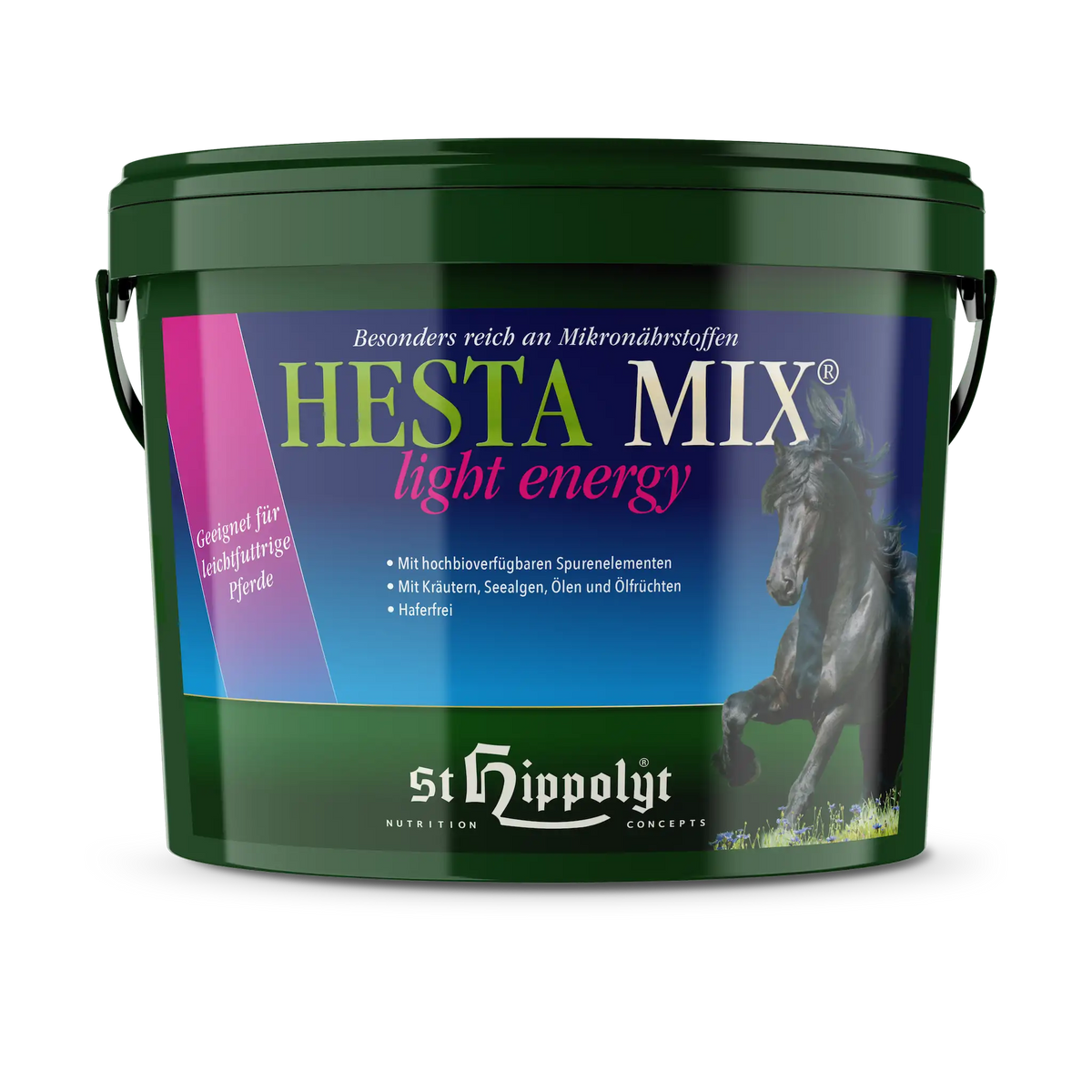 Hesta Mix Light Energy Pferdefutter für leichtfuttrige Pferde wie Haflinger und Isländer