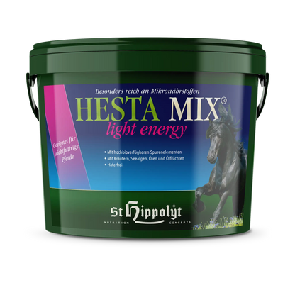 Hesta Mix Light Energy Pferdefutter für leichtfuttrige Pferde wie Haflinger und Isländer