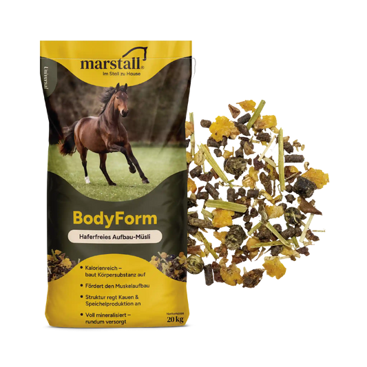 marstall BodyForm-Müsli für Pferde zum Aufbau von Gewicht und Muskulatur