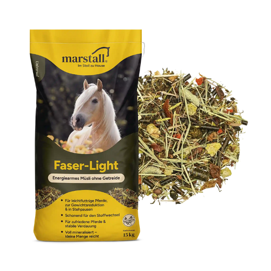 marstall Faser-Light getreidefreies Struktur-Müsli für leichtfuttrige Pferde