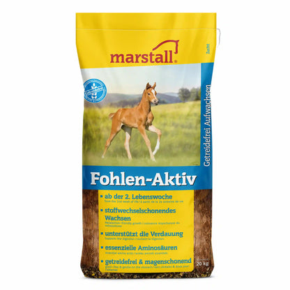 marstall Fohlen-Aktiv getreidefreies Fohlenfutter für junge Pferde ab der 2. Lebenswoche