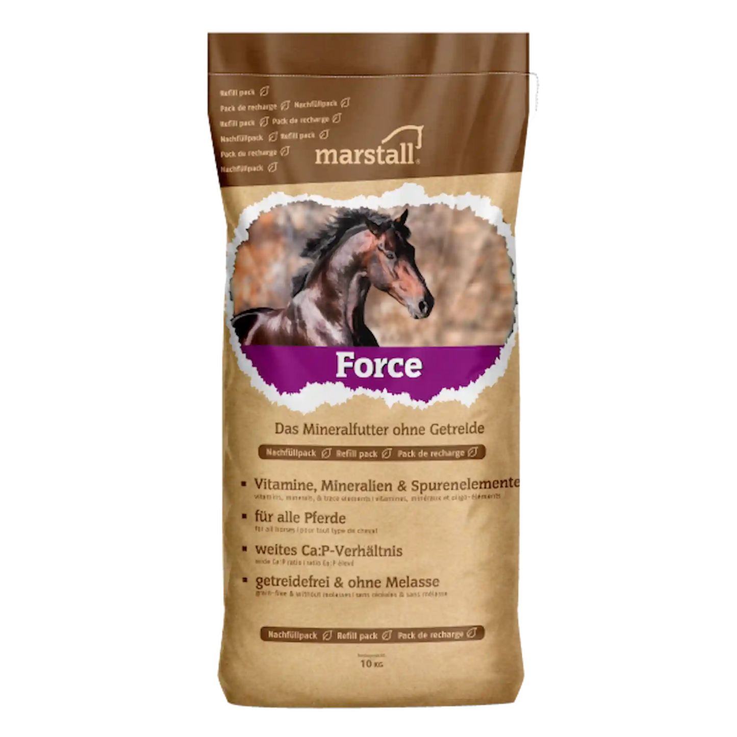 marstall Force Mini-Pellets Mineralfutter für Pferde mit Selen, Zink und wichtigen Mineralstoffen