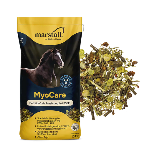 marstall MyoCare Pferdefutter für PSSM und RER getreidefrei und stärkearm zur Unterstützung der Muskulatur