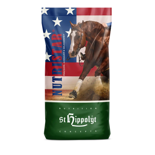 Nutri Star Pferdefutter für Muskelaufbau bei Westernpferden wie Quarter Horses und Appaloosas