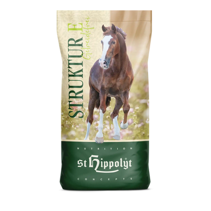 St. Hippolyt Struktur-E Getreidefrei 15 kg Müslifutter für empfindliche und leistungsgeforderte Pferde