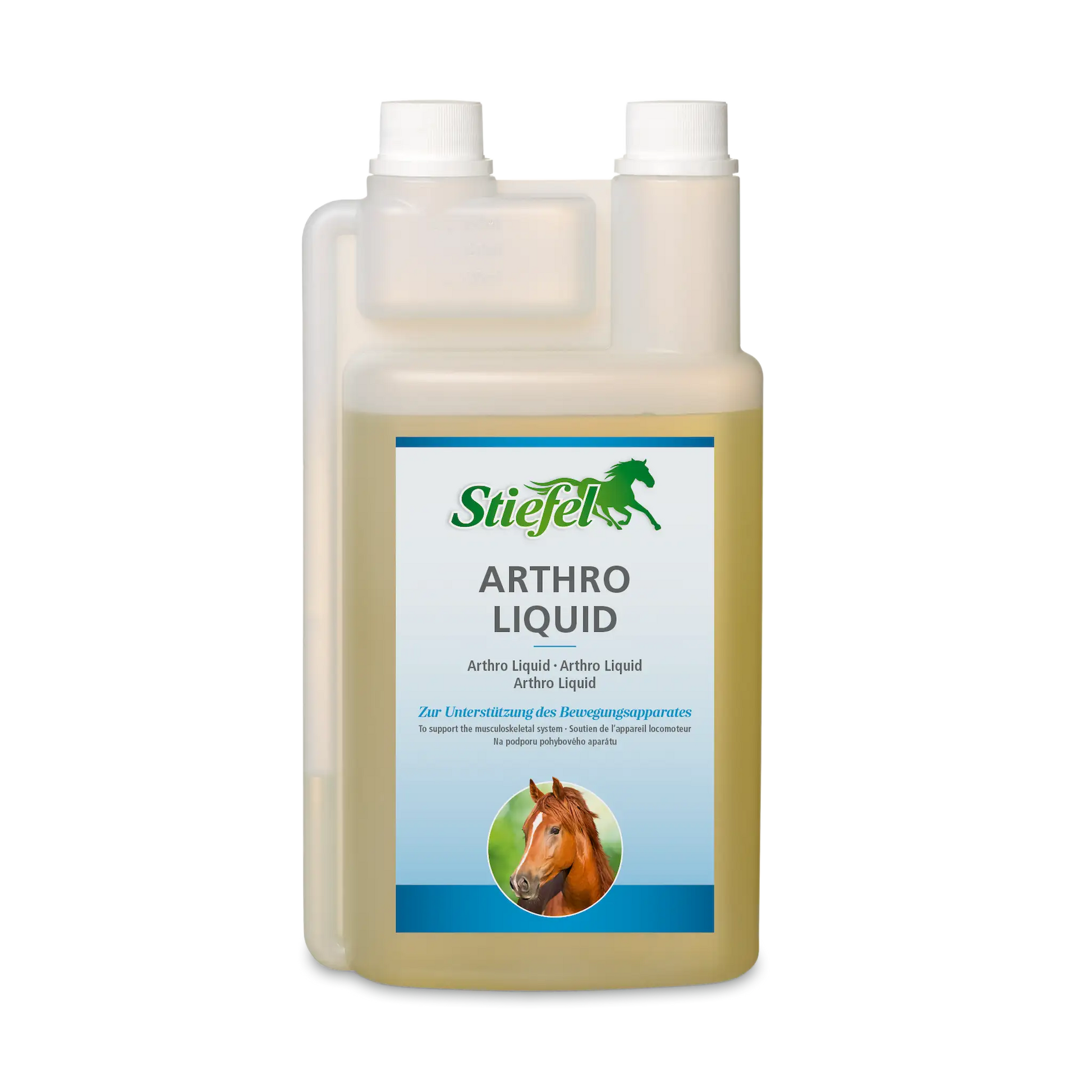 Stiefel Arthro Liquid für Pferde mit Teufelskralle und Artischocke in flüssiger Form