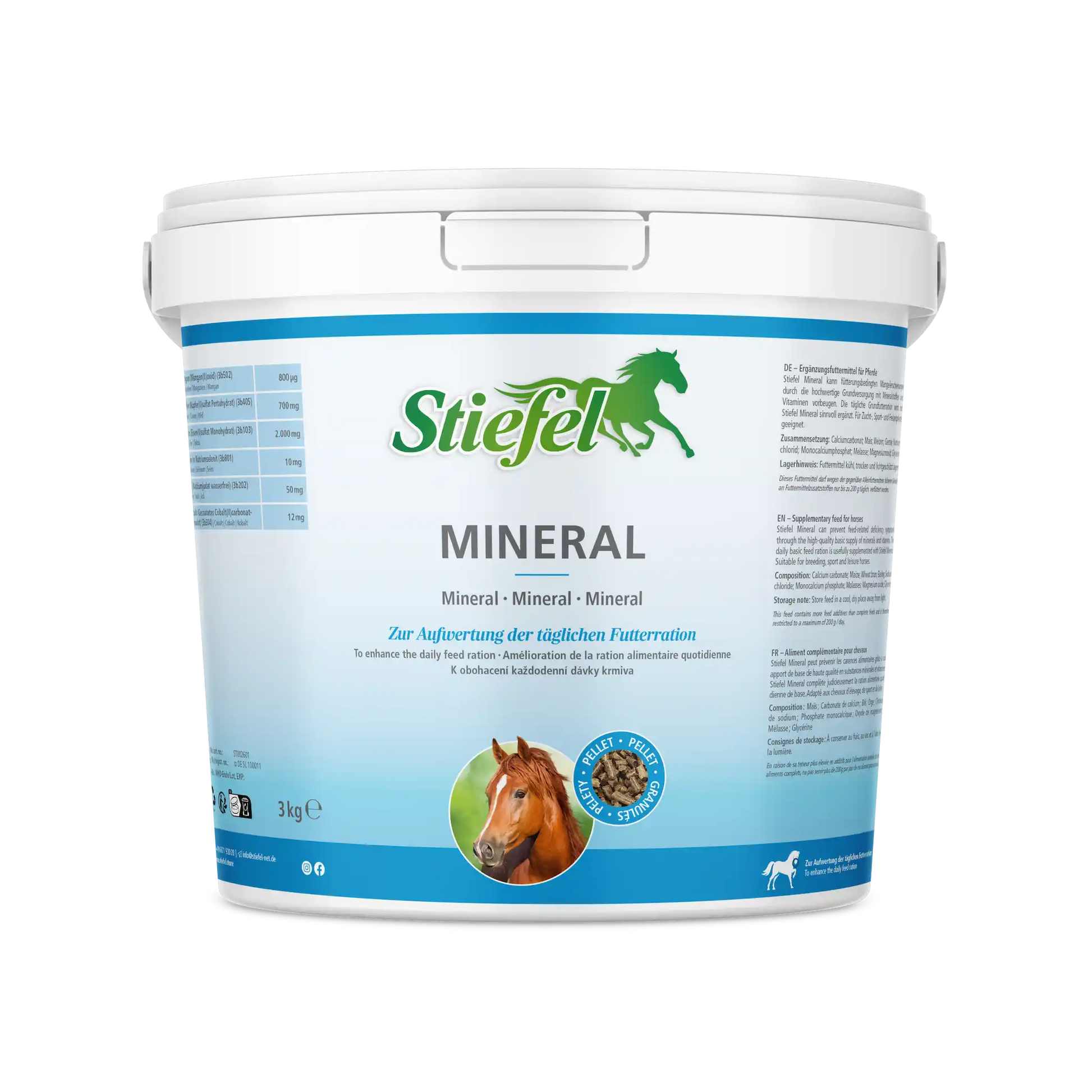 Stiefel Mineral für Pferde zur täglichen Versorgung mit Mineralstoffen, Vitaminen und Spurenelementen