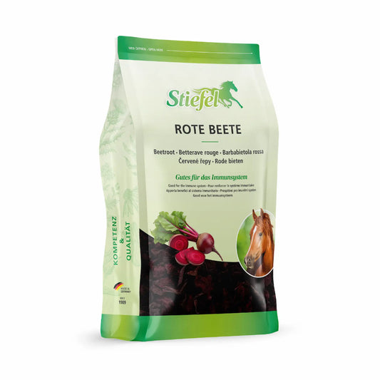 Stiefel Rote Beete für Pferde als natürliche Ergänzung der täglichen Fütterung