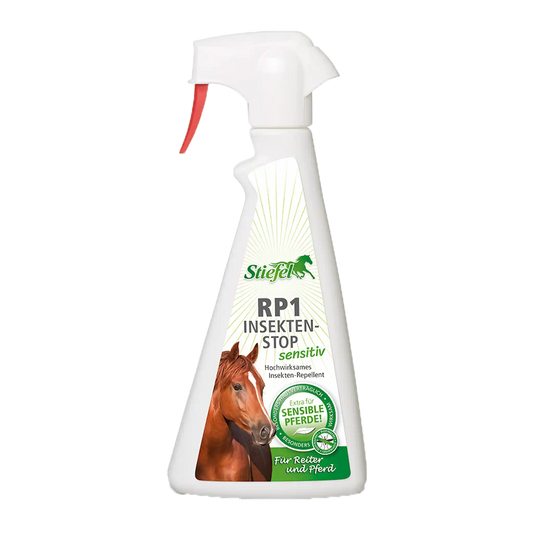 Stiefel RP1 Insekten Stop Sensitiv Spray für Pferde mit empfindlicher Haut und Insektenschutz