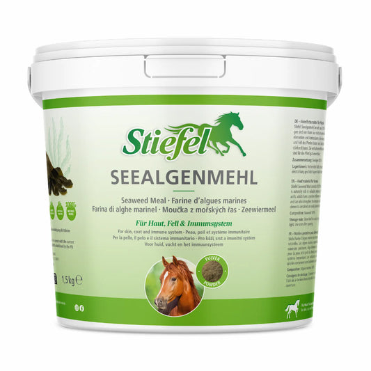 Stiefel Seealgenmehl für Pferde aus 100 Prozent naturreiner Seealge zur täglichen Fütterung
