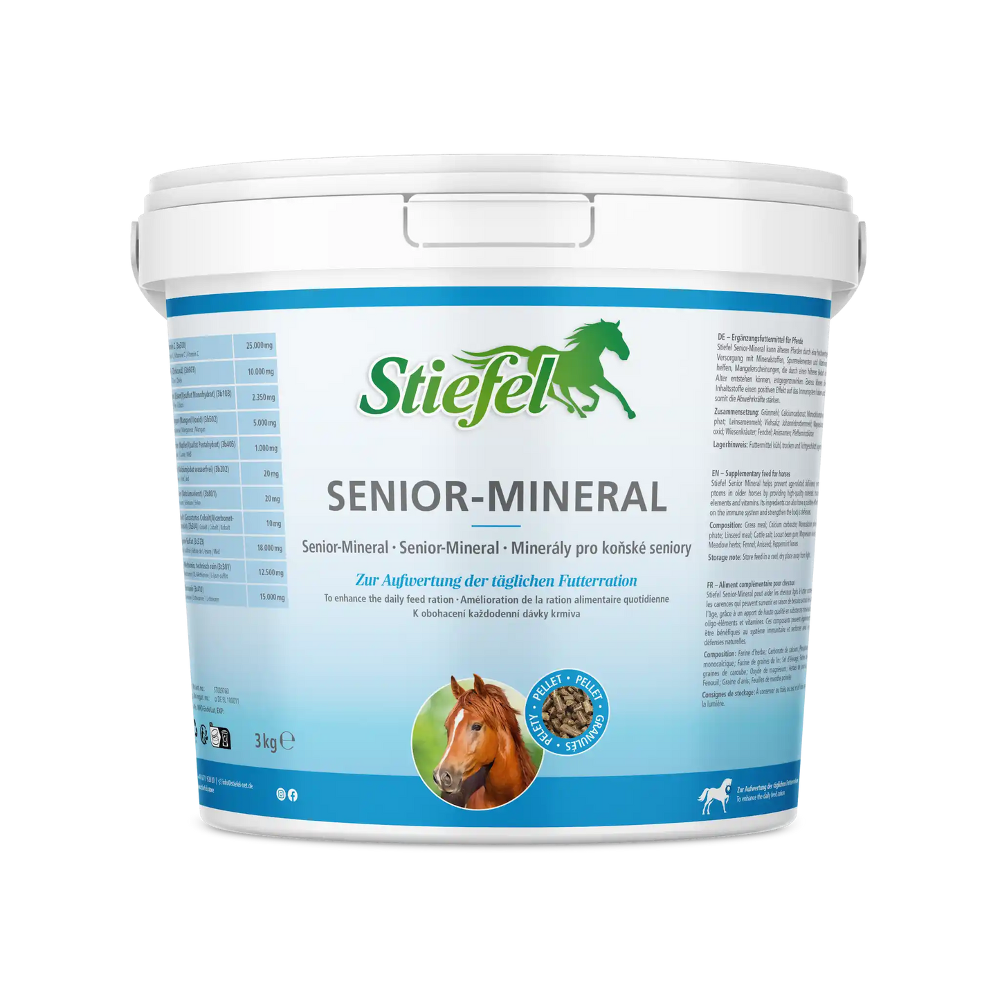 Stiefel Senior-Mineral Ergänzungsfuttermittel für ältere Pferde mit Mineralstoffen, Vitaminen und Spurenelementen