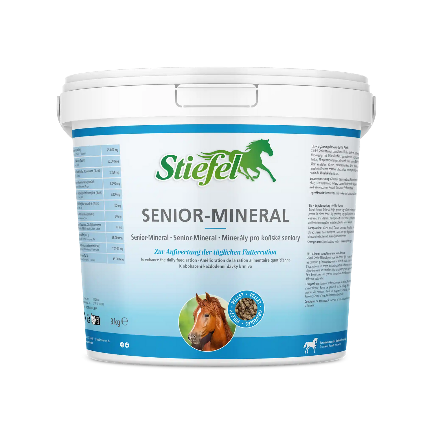 Stiefel Senior-Mineral Ergänzungsfuttermittel für ältere Pferde mit Mineralstoffen, Vitaminen und Spurenelementen