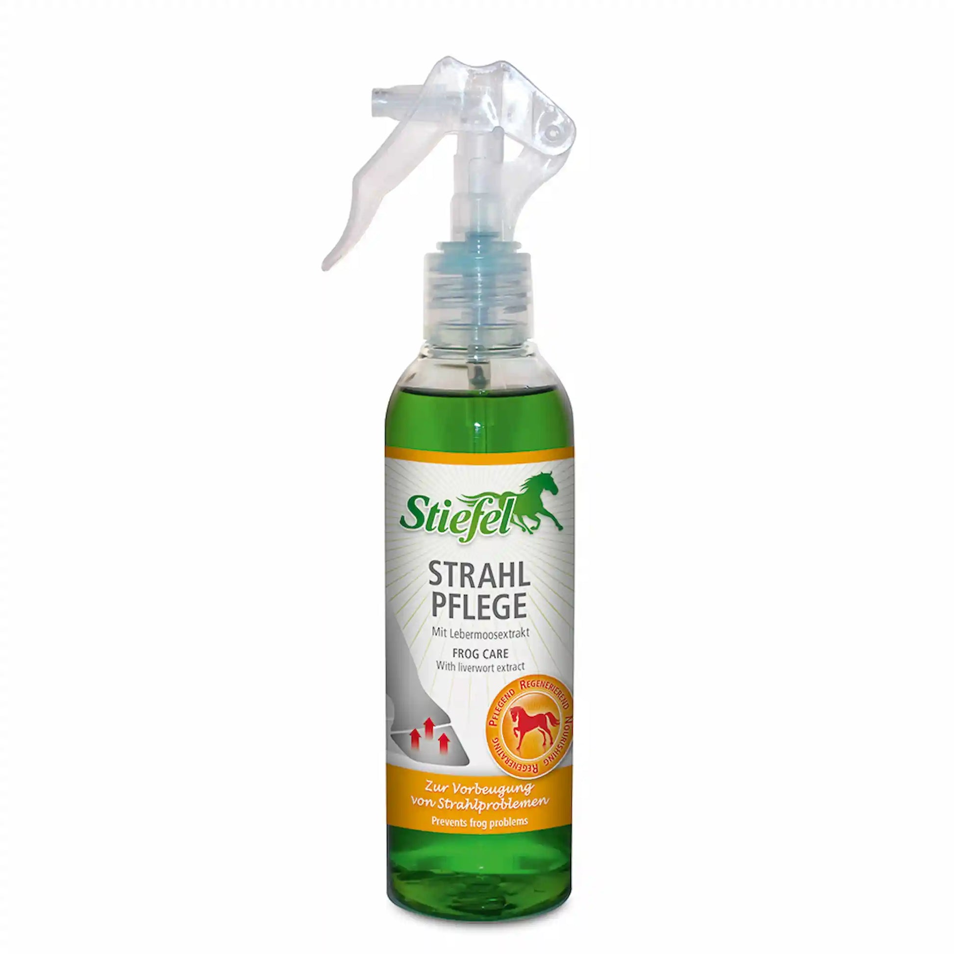Stiefel Strahl Pflege Spray für Pferde zur täglichen Pflege von Hufstrahl und Hufsohle