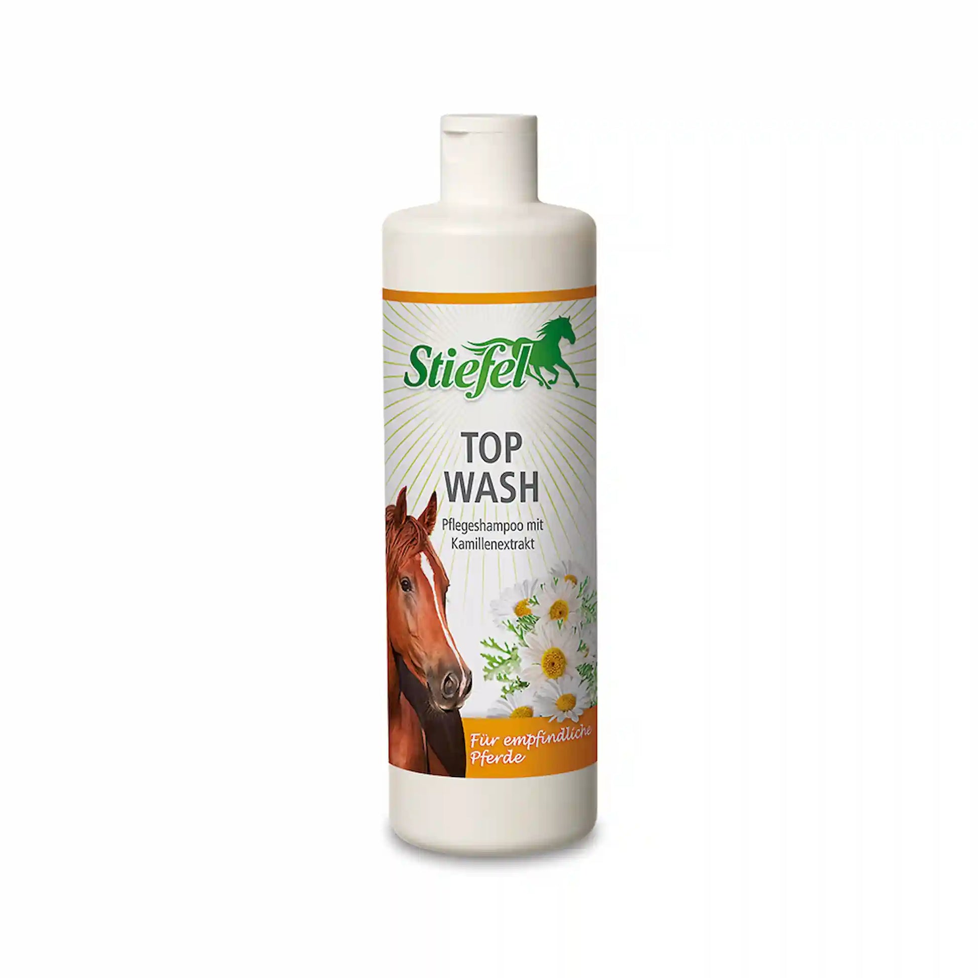 Stiefel Top Wash Pferdeshampoo mit Kamillenextrakt für die milde Fellpflege bei empfindlichen Pferden
