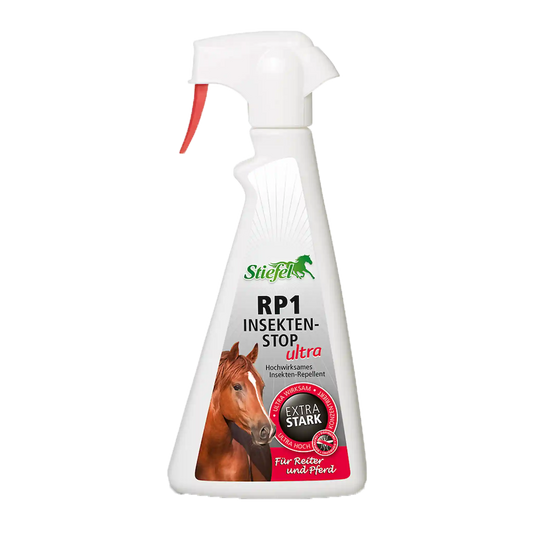 Stiefel RP1 Insekten Stop Ultra Spray für Pferde und Reiter mit starkem Schutz vor Insekten